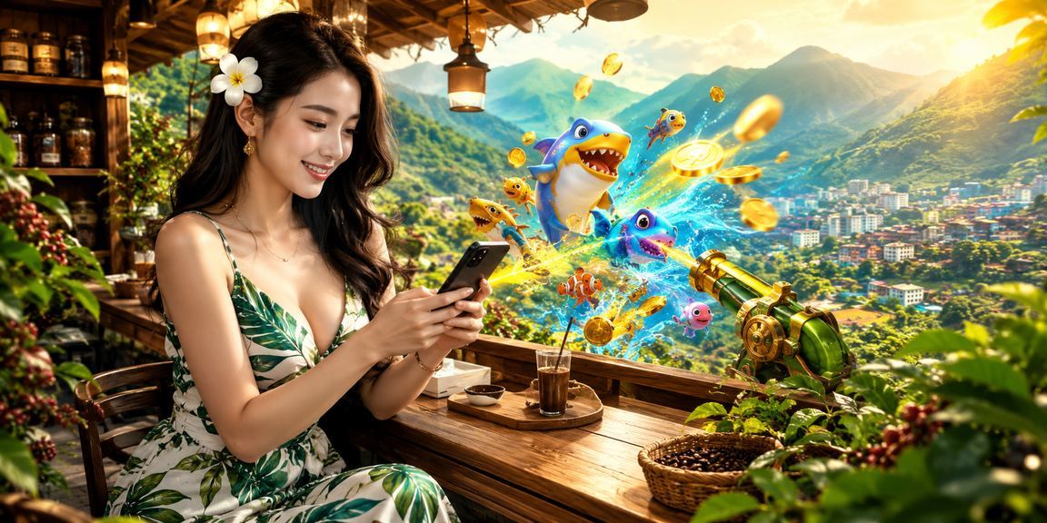 Người dùng Sapa thư giãn với cà phê và bắn cá trên điện thoại